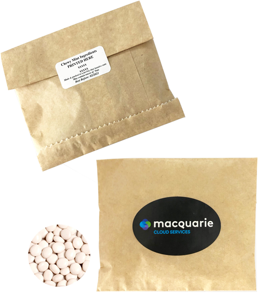 Kraft Paper Bag 50g Mints